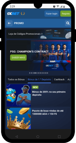 Bónus 1xbet Angola