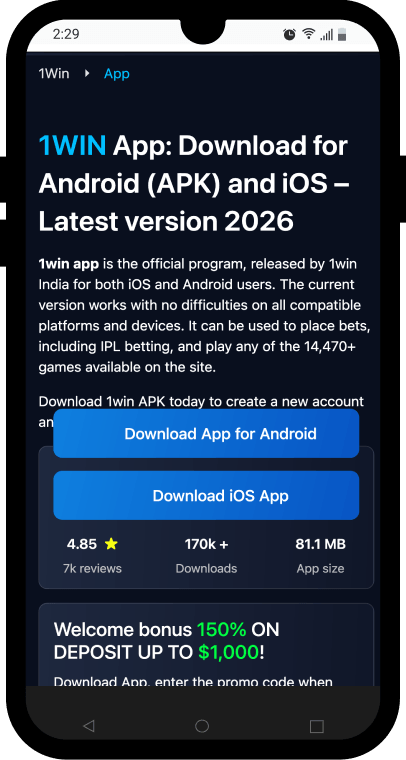 1win app downloads page
