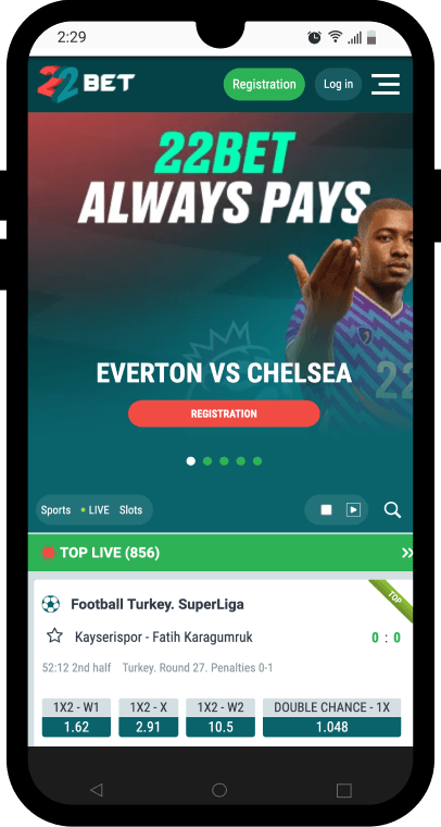 22bet home page