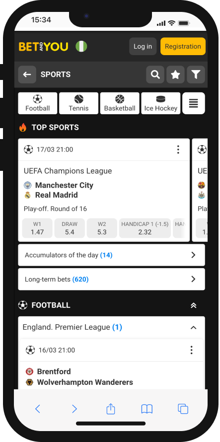 BetandYou Africa top sports football home page