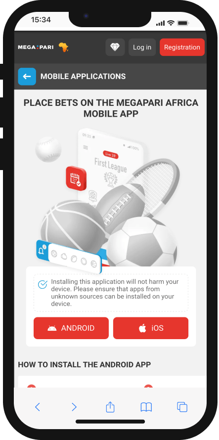 How to download MegaPari mobile app + android APK