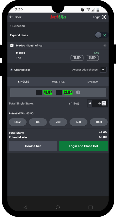 Bet9ja betslip