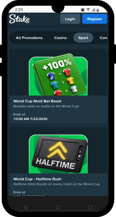Stake World cup promotions