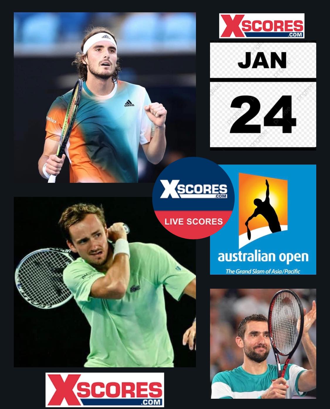 Grand Slam Australian Open 2022 Mon 24 January