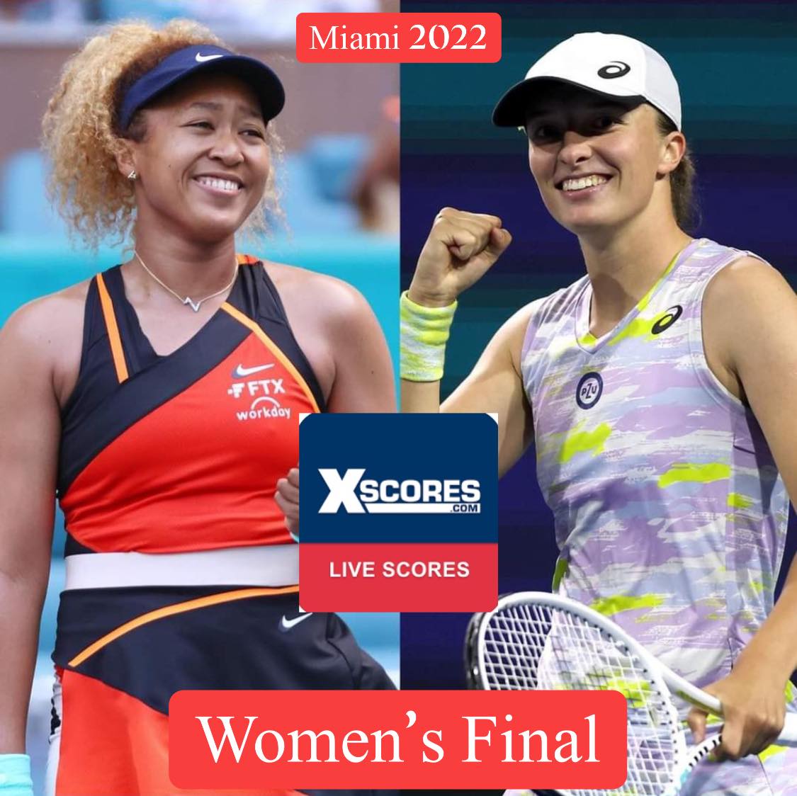 Tennis WTA Tour 1000 Miami Open Sat 01 April 2022