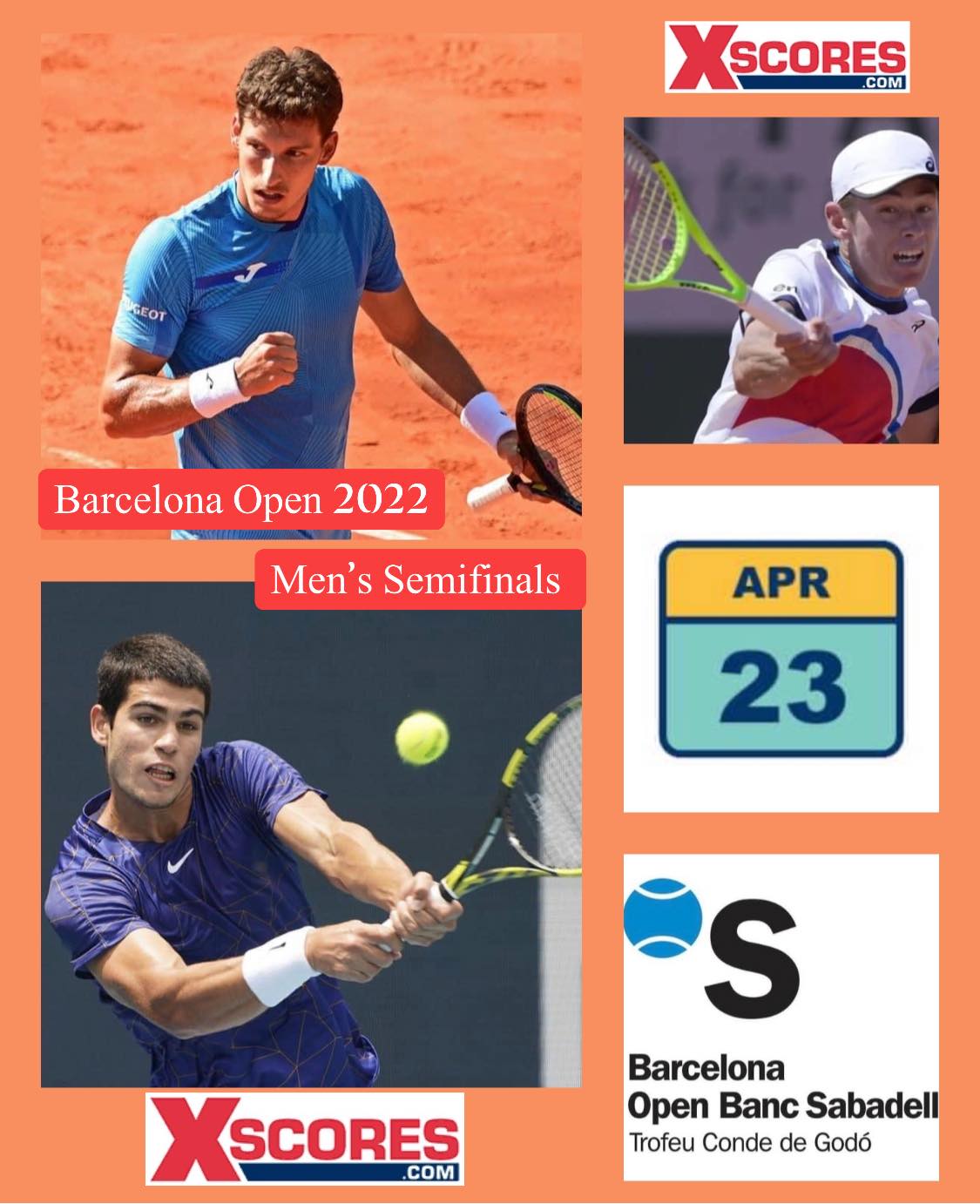 Tennis ATP Tour 500 Barcelona Open Sat 23 April 2022