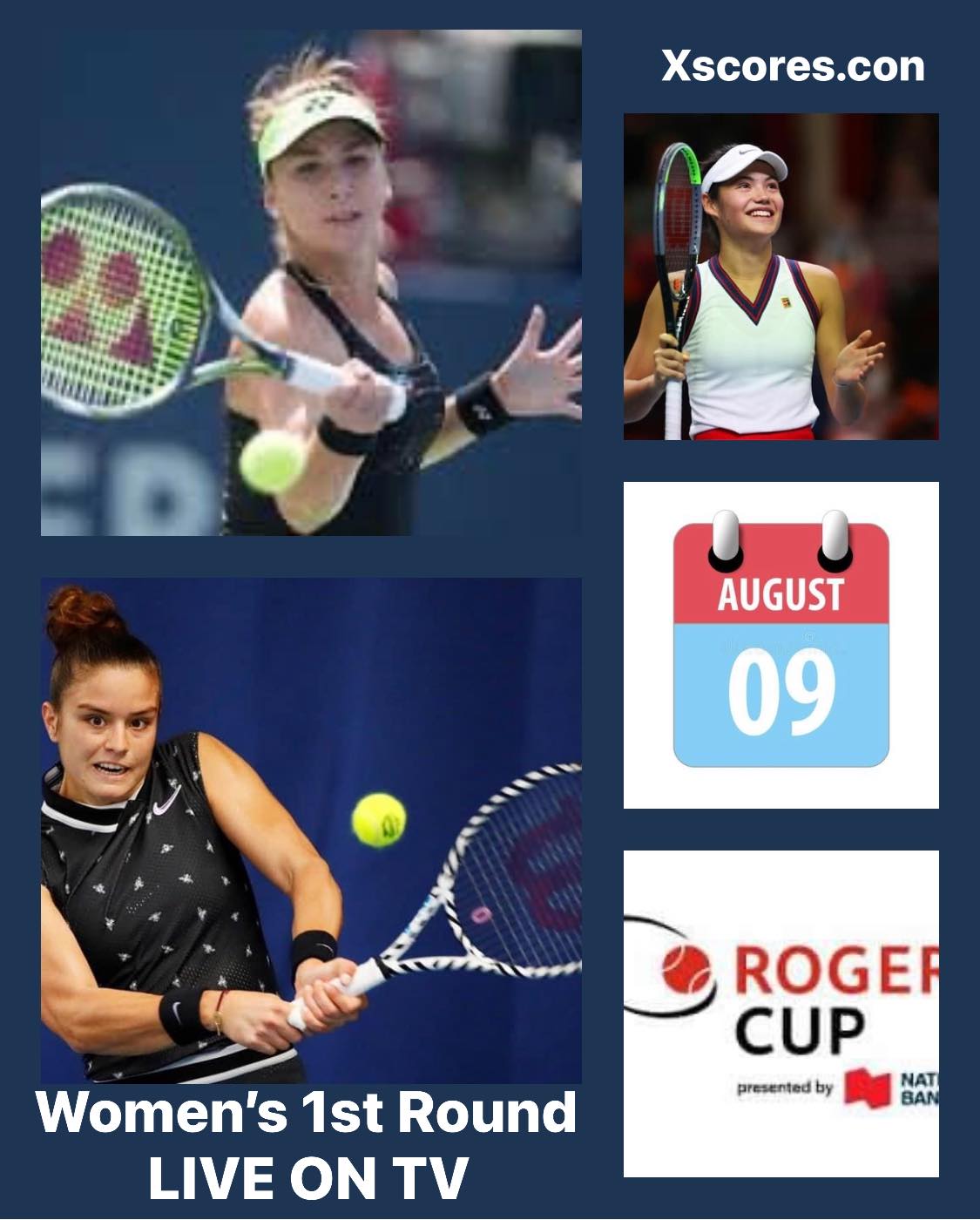 Tennis- WTA 1000 - Surface Hard - National Bank Open, Presented by Rogers, Montreal, Canada (August 07th - 14th 2022
