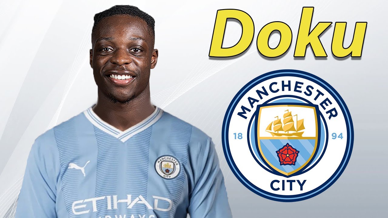 Doku with Manchester City Jersey