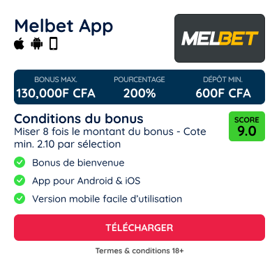 application mobile melbet