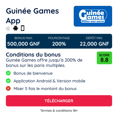 application guinee games apk