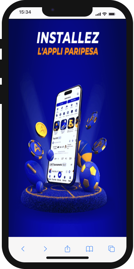 application paripesa pour android et ios