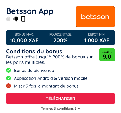 telecharger betsson cameroun application