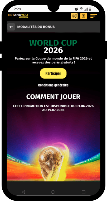 betandyou rdc freebets mondial 2026