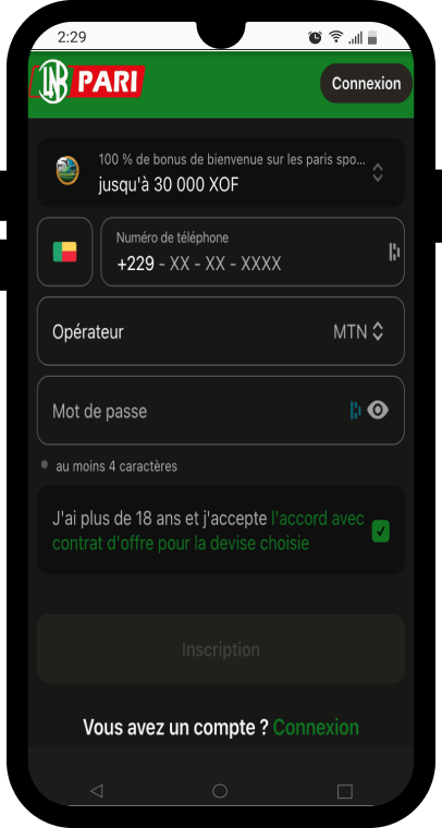 ouvrir un compte sur lnb pari au bénin