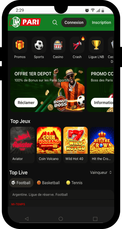 offre bienvenue lnb paris sportifs benin