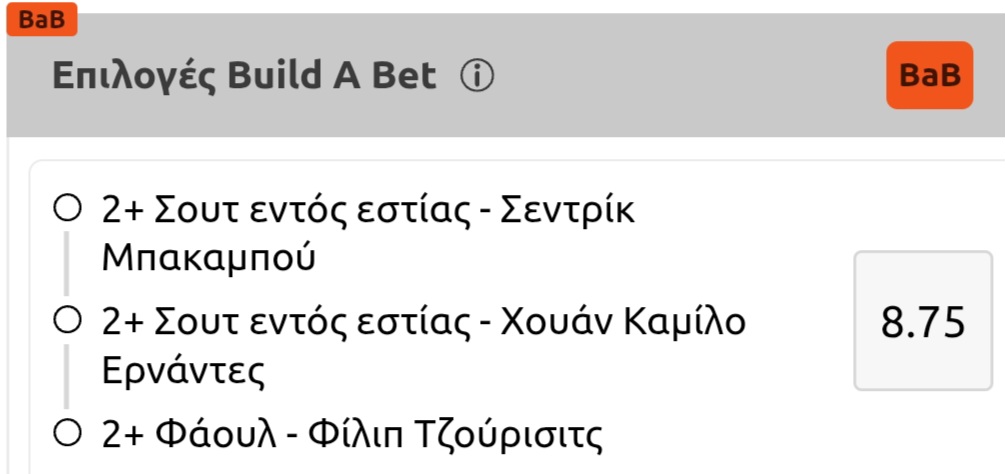 Betis Panathinaikos Build A Bet Vistabet