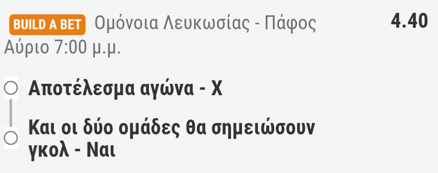 Omonoia Pafos Build A Bet Bwin