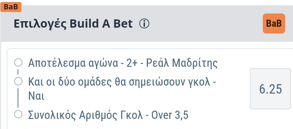 Real Bayern Build A Bet Sportingbet