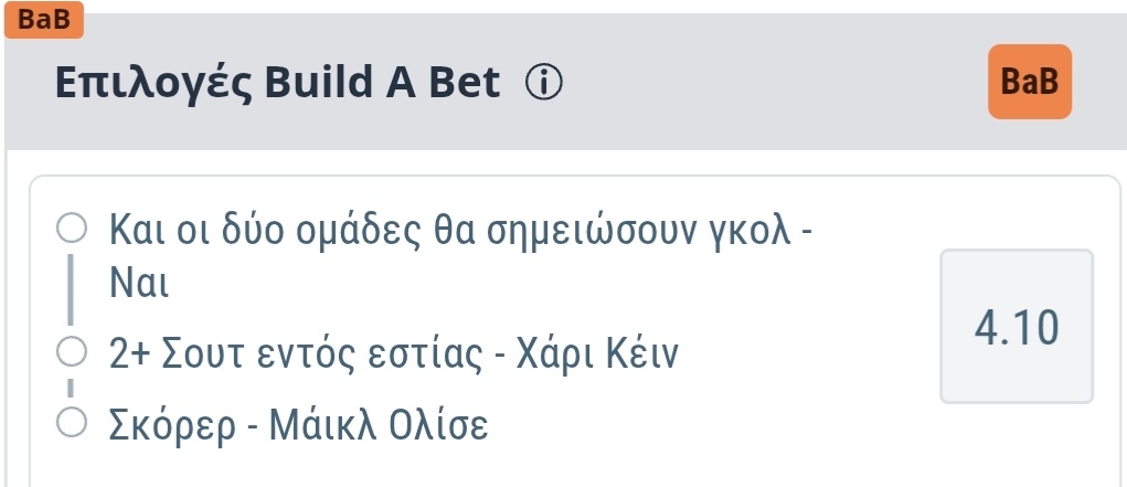 Bayern Pari Build A Bet Sportingbet