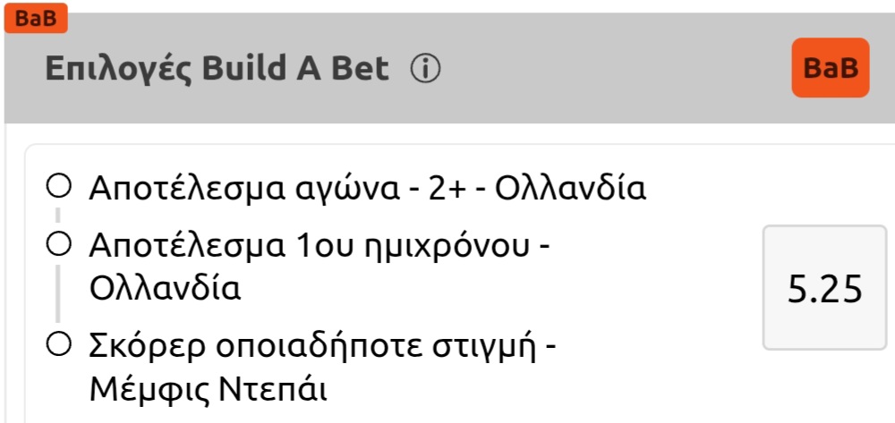 Holland Japan Build A Bet Vistabet