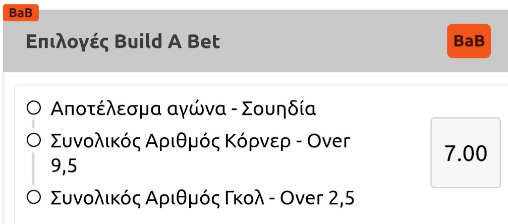 Sweden Hellas Build A Bet Vistabet